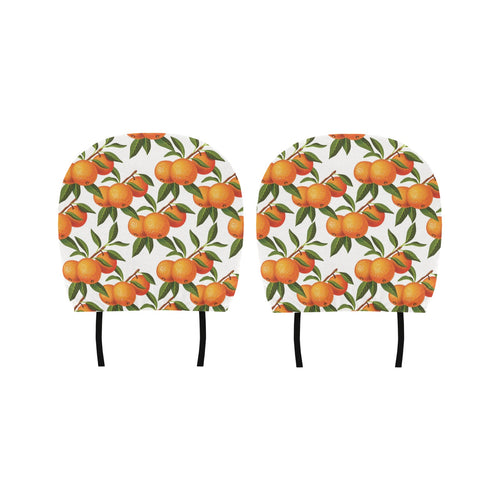 Oranges pattern background Car Headrest Cover