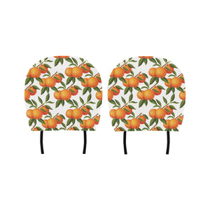 Oranges pattern background Car Headrest Cover
