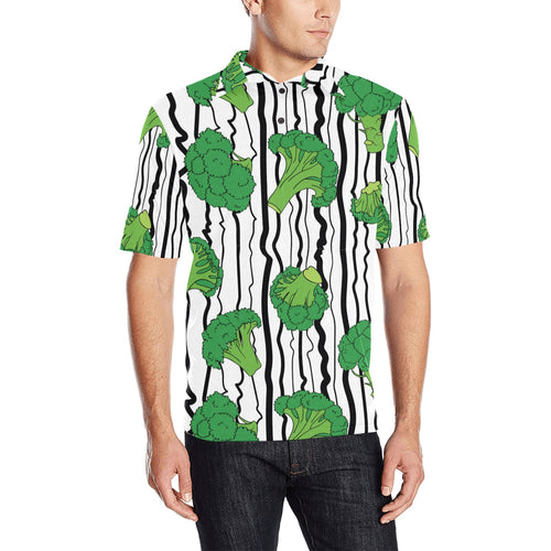 Cool Broccoli pattern Men's All Over Print Polo Shirt