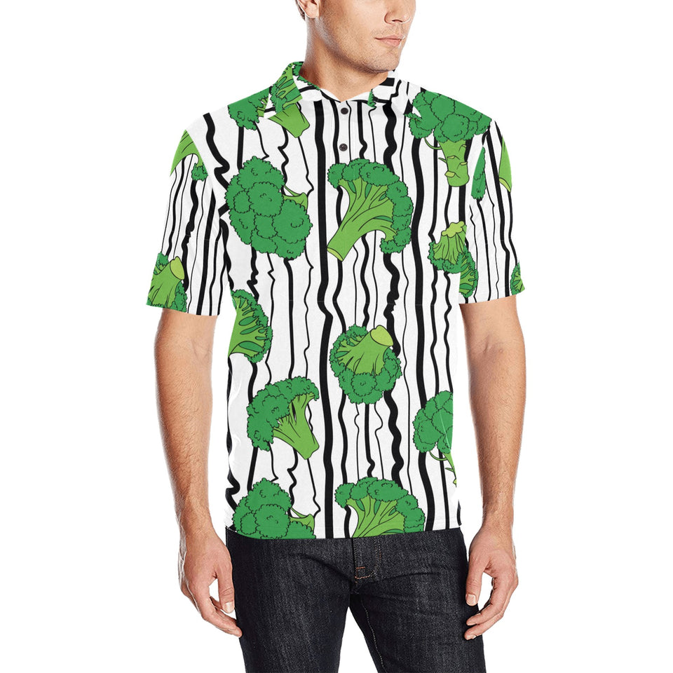 Cool Broccoli pattern Men's All Over Print Polo Shirt