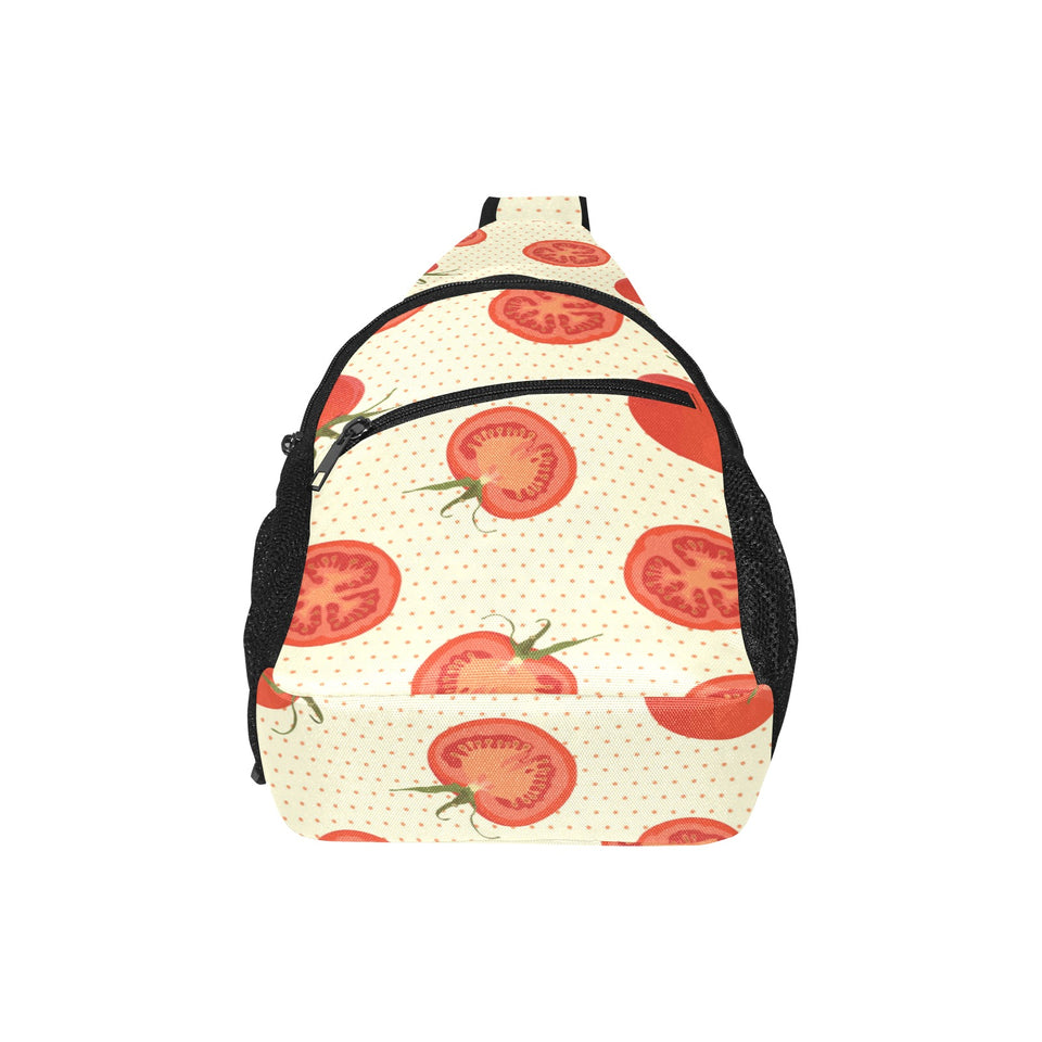 Tomato dot background All Over Print Chest Bag