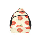Tomato dot background All Over Print Chest Bag