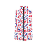 British Pattern Print Design 01 Men's Padded Vest