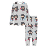 Cute ninja pattern Women's All Over Print Pajama Set