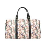 Peacock tropical flower pattern Travel Bag