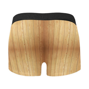Wood Printed Pattern Print Design 05 Men's All Over Print Boxer Briefs Men's Underwear