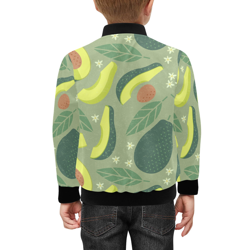 Avocado pattern Kids' Boys' Girls' Bomber Jacket