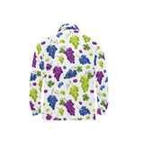 Grape pattern Men's Long Sleeve Polo Shirt