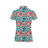 British Pattern Print Design 04 Women's All Over Print Polo Shirt