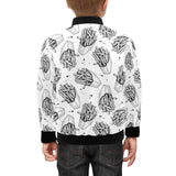 Hand drawn french fries pattern Kids' Boys' Girls' Bomber Jacket