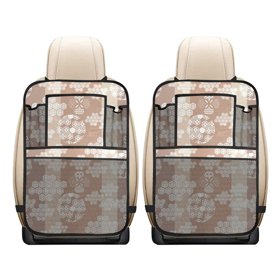 Beautiful hexagon japanese pattern Car Seat Back Organizer