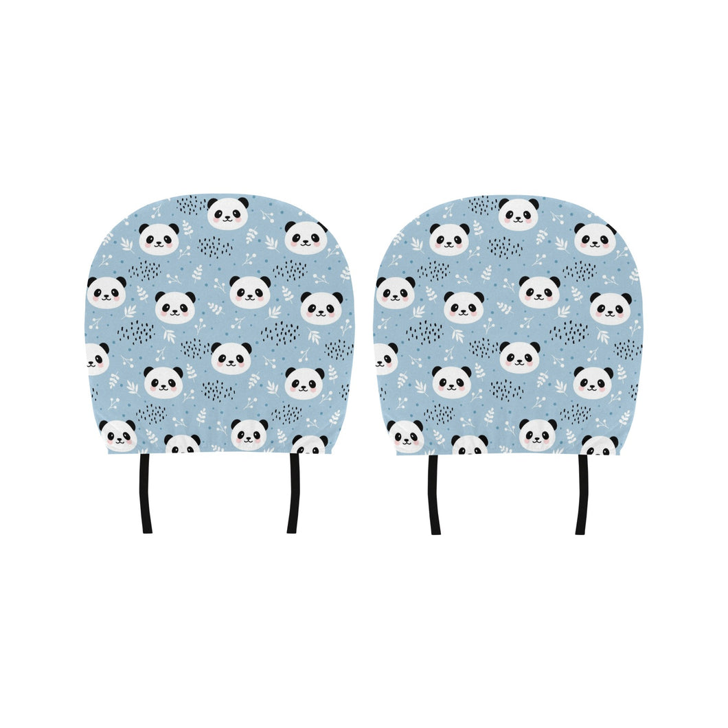 Cute panda pattern Car Headrest Cover