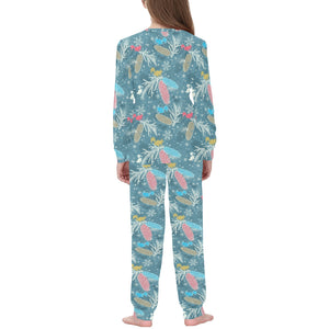 Squirrel Pattern Print Design 01 Kids' Boys' Girls' All Over Print Pajama Set