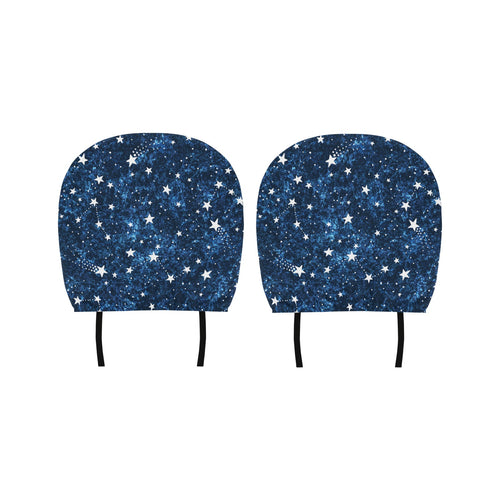 Night sky star pattern Car Headrest Cover