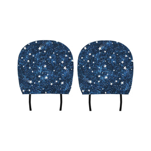 Night sky star pattern Car Headrest Cover