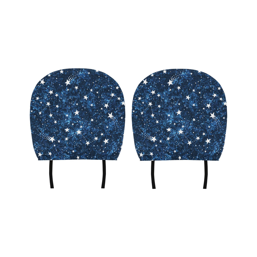 Night sky star pattern Car Headrest Cover