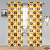 English Bulldog Pattern Print Design 04 Gauze Curtain