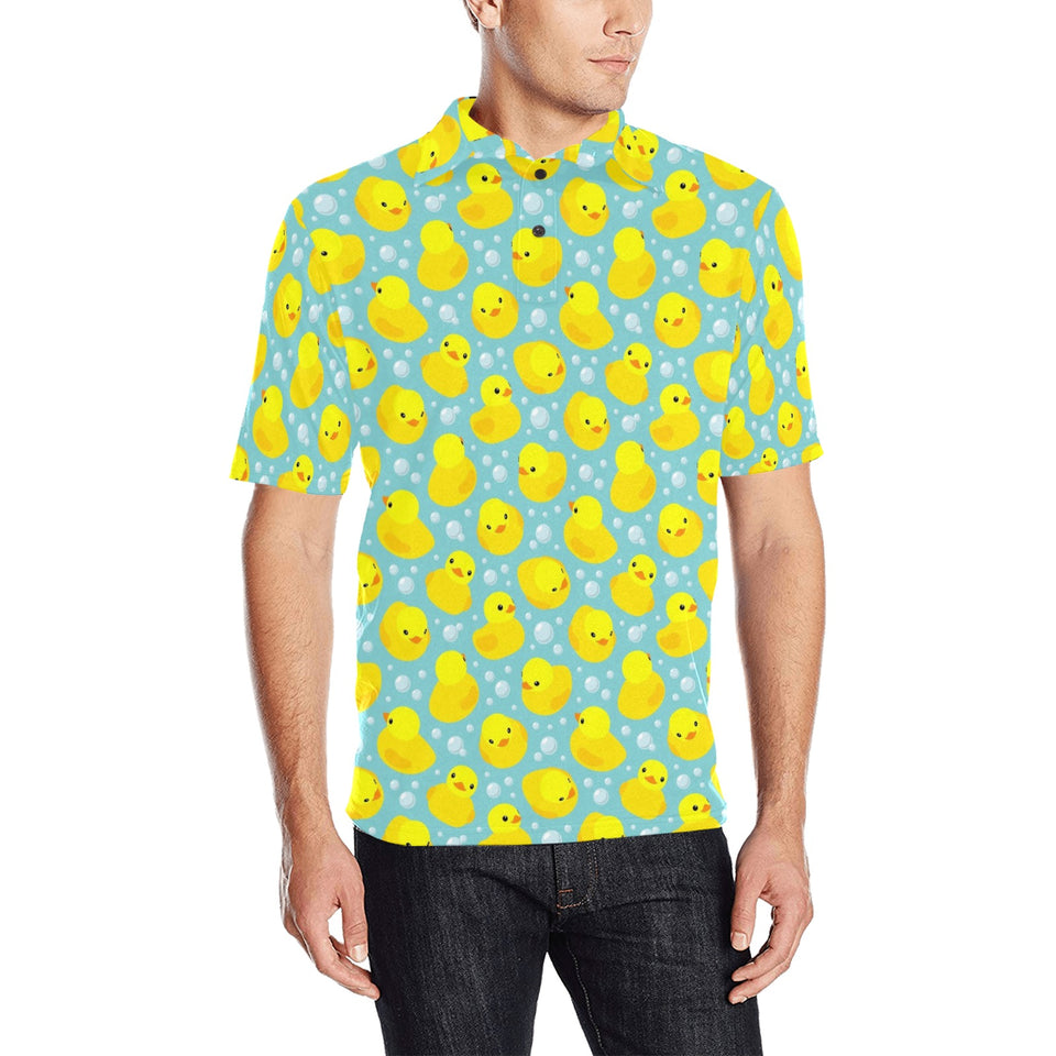 Duck Pattern Print Design 03 Men's All Over Print Polo Shirt