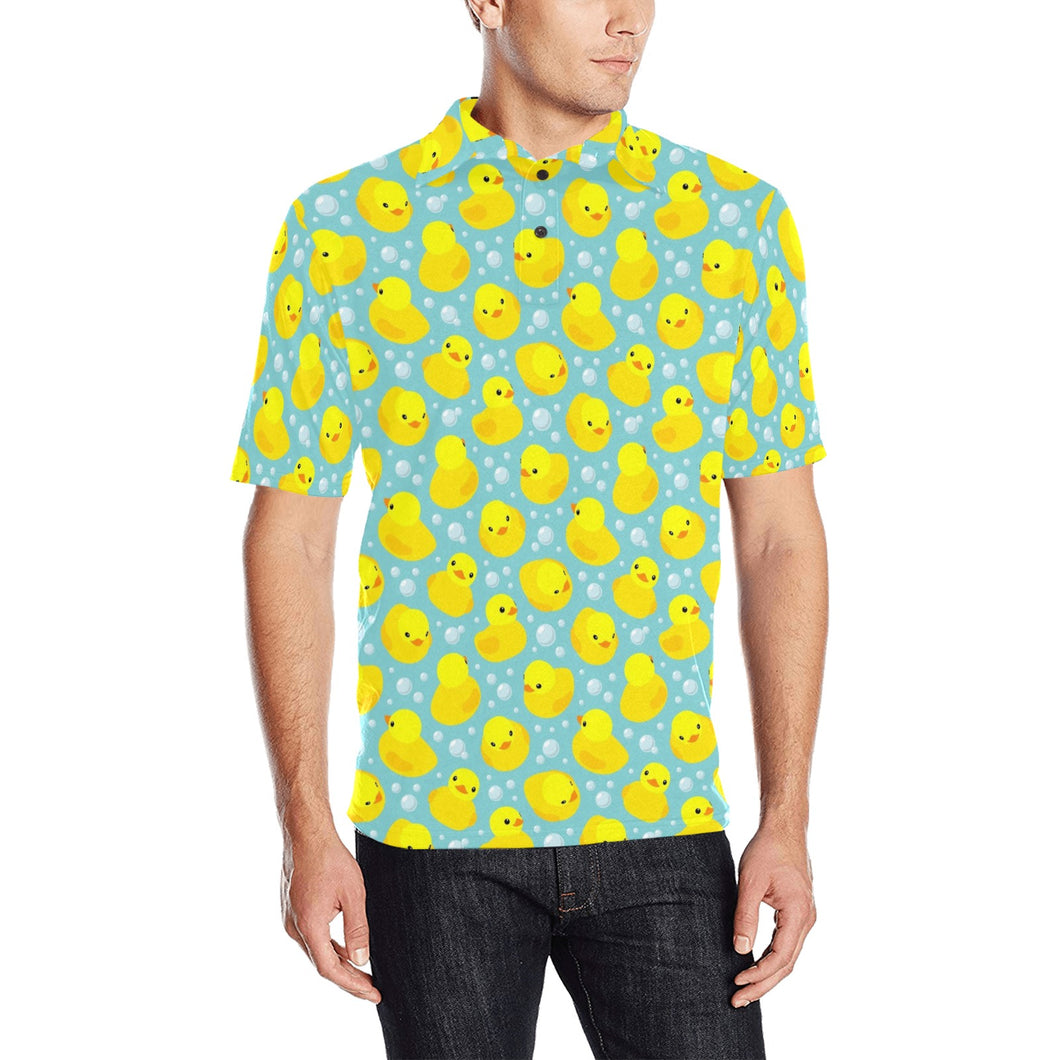 Duck Pattern Print Design 03 Men's All Over Print Polo Shirt
