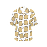 Bread Toast Pattern Print Design 03 Women's All Over Print Hawaiian Shirt