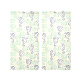 Seahorse shell pattern Gauze Curtain
