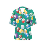 Billiard Ball Pattern Print Design 01 Women's All Over Print Hawaiian Shirt