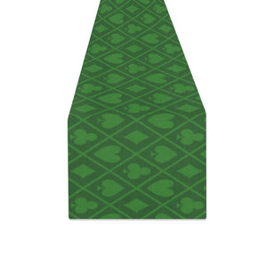Casino Cards Suits Pattern Print Design 04 Table Runner
