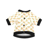 Sandwich Pattern Print Design 01 All Over Print Pet Dog Round Neck Fuzzy Shirt