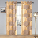 Bread Toast Pattern Print Design 04 Gauze Curtain