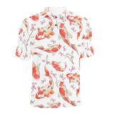 Watercolor Koi Fish Carp Fish pattern Men's All Over Print Polo Shirt