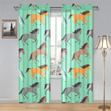 Colorful horses pattern Gauze Curtain