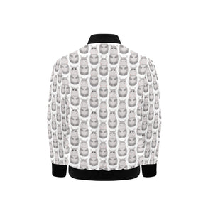 Hippopotamus Pattern Print Design 05 Kids' Boys' Girls' Bomber Jacket