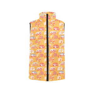 Camper Van Pattern Print Design 04 Men's Padded Vest