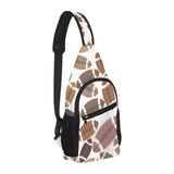 American football ball pattern All Over Print Chest Bag
