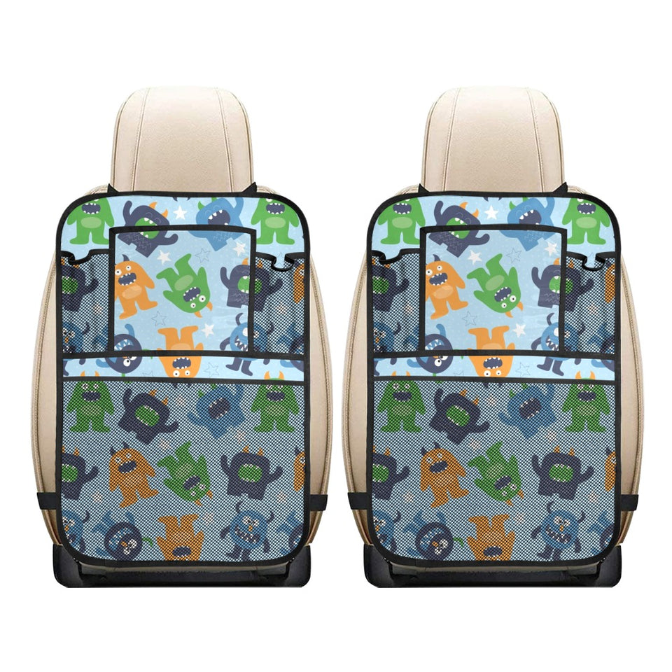 Alien Pattern Print Design 04 Car Seat Back Organizer