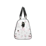 Poodle dog rose cake pattern Travel Bag
