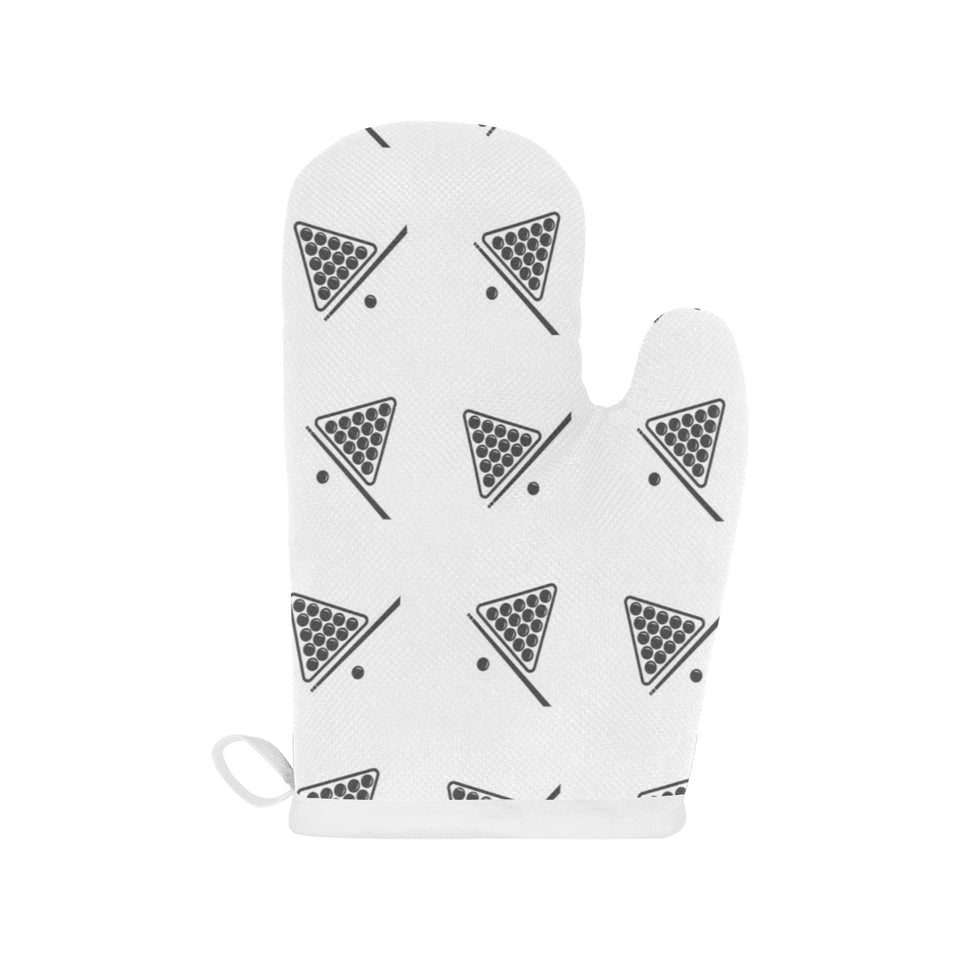 Billiard Ball Pattern Print Design 03 Heat Resistant Oven Mitts