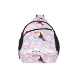 Beautiful toucan flower leaves All Over Print Chest Bag
