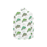 Chameleon lizard pattern Women's Long Sleeve Polo Shirt