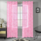 Sweet candy pink background Gauze Curtain