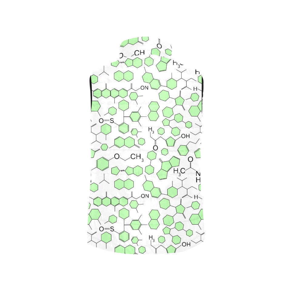 Chemistry Periodic Table Pattern Print Design 03 Men's Padded Vest