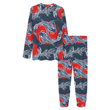 Koi Fish Carp Fishs hand drawn japanese art Women's All Over Print Pajama Set