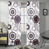 Classic vintage clock pattern Gauze Curtain