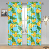 banana leaves banana design pattern Gauze Curtain