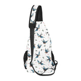 Swallow Pattern Print Design 04 All Over Print Chest Bag
