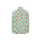 Hippopotamus Pattern Print Design 02 Women's Long Sleeve Polo Shirt
