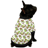 Coconut Pattern Print Design 04 All Over Print Pet Dog Round Neck Fuzzy Shirt