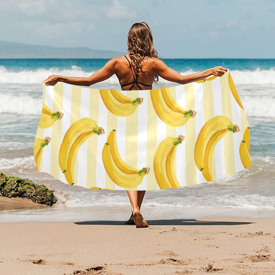 Banana pattern blackground Beach Towel