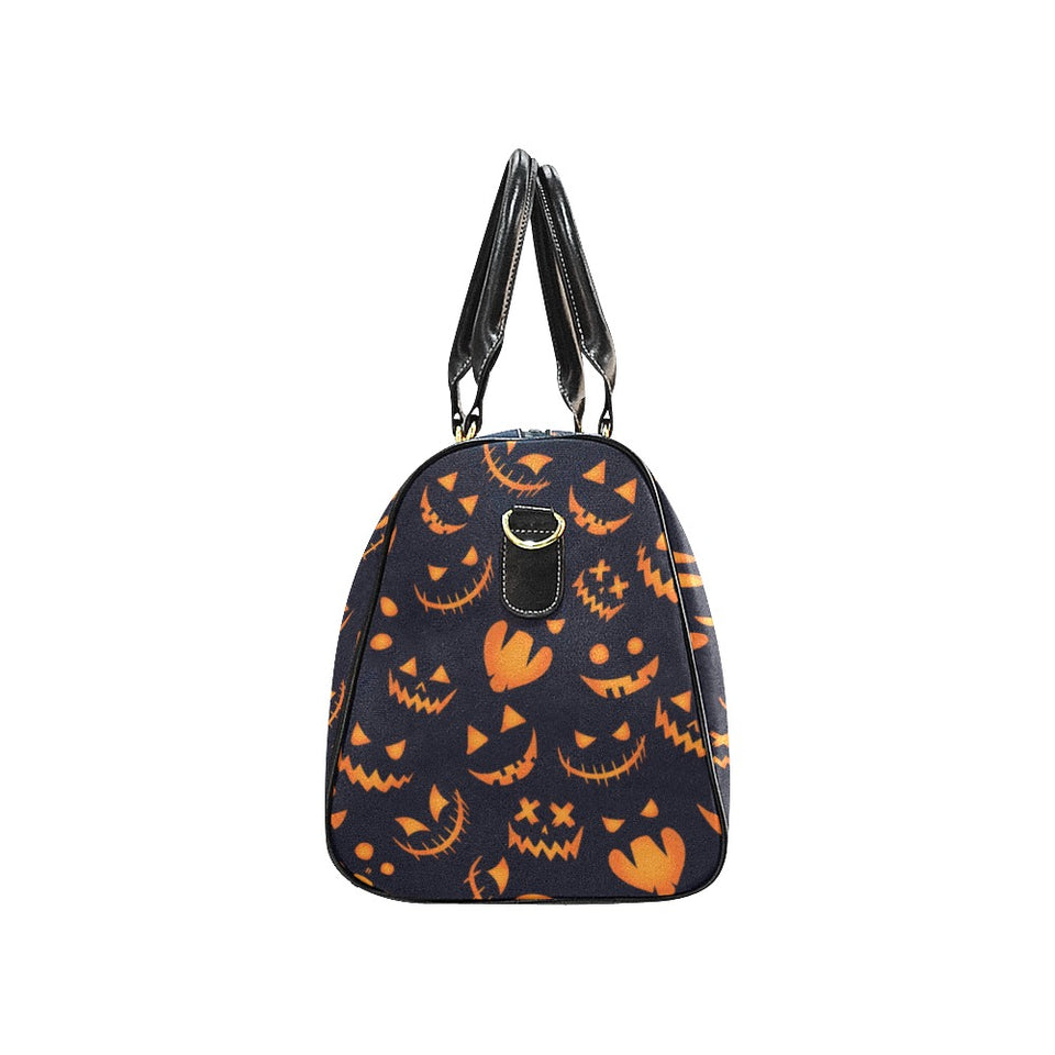 Halloween pattern Pumpkin background Travel Bag