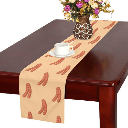 Sausage Pattern Print Design 03 Table Runner
